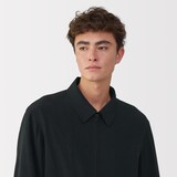 紳士　トリアセテート混ジップアップブルゾン