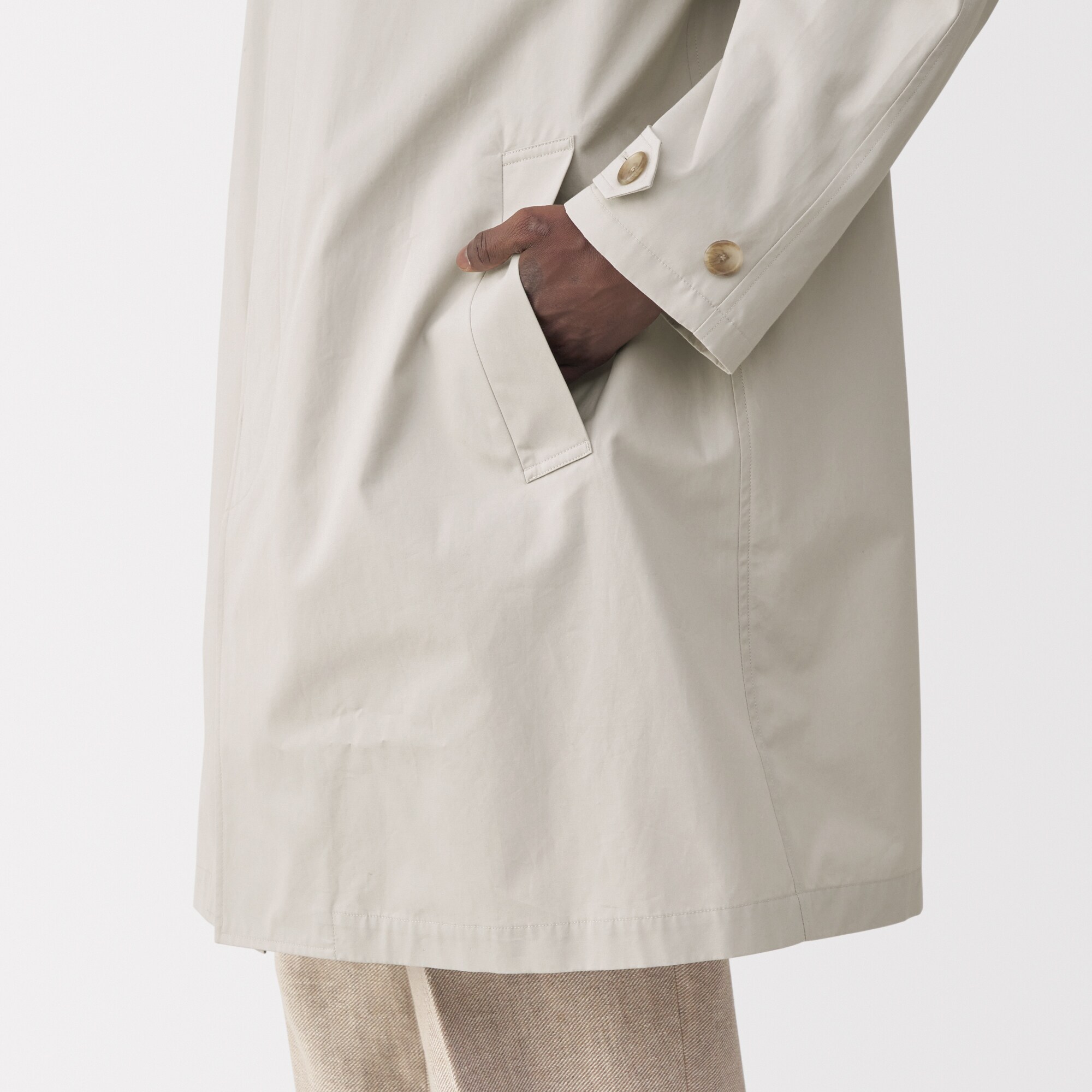 【超美品】MUJI Labo 紳士 コットンシングルブレストコート Mサイズ 紳士 高密度コットンシングルブレストコート | 無印良品