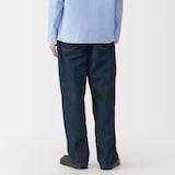 紳士　和紙混デニム５ポケットワイドパンツ