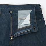 紳士　和紙混デニム５ポケットワイドパンツ