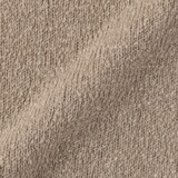 婦人　シルク混クルーネック長袖プルオーバー