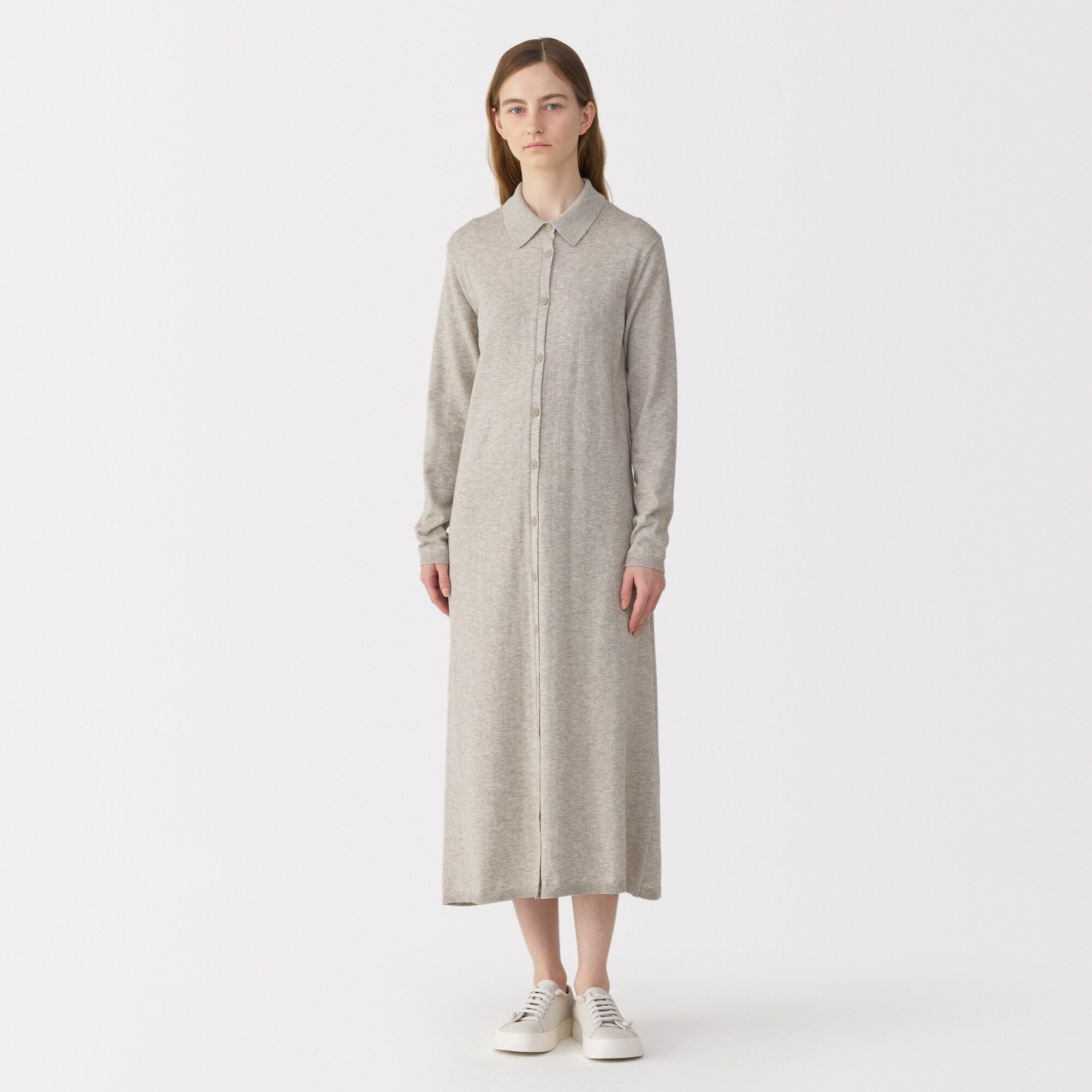 婦人　コットンヤクニットワンピース