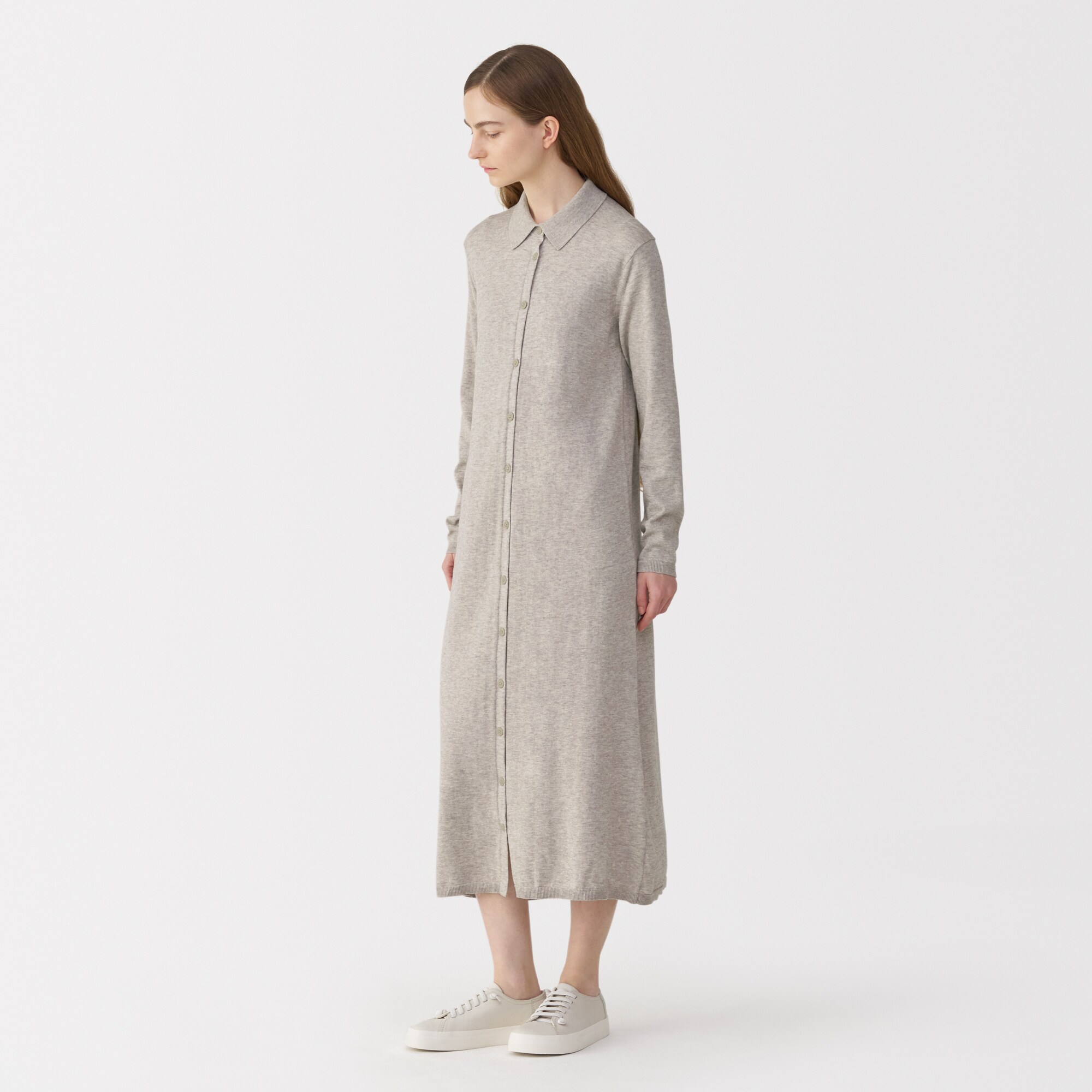 婦人　コットンヤクニットワンピース