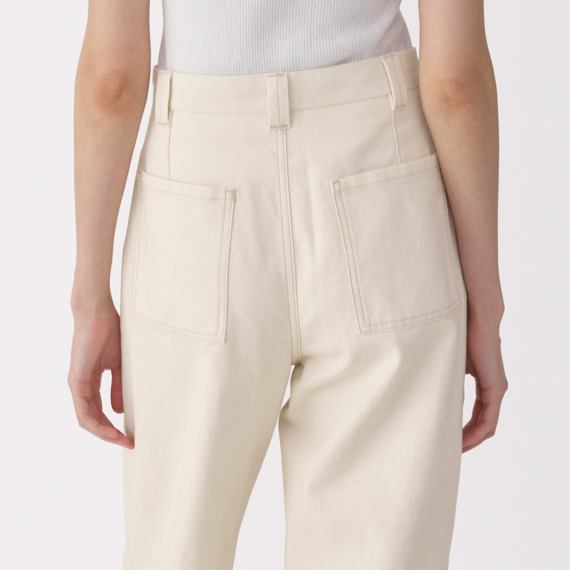 無印良品MUJI Labo婦人和紙混カルゼパンツsize25 婦人 和紙混カルゼパンツ | 無印良品