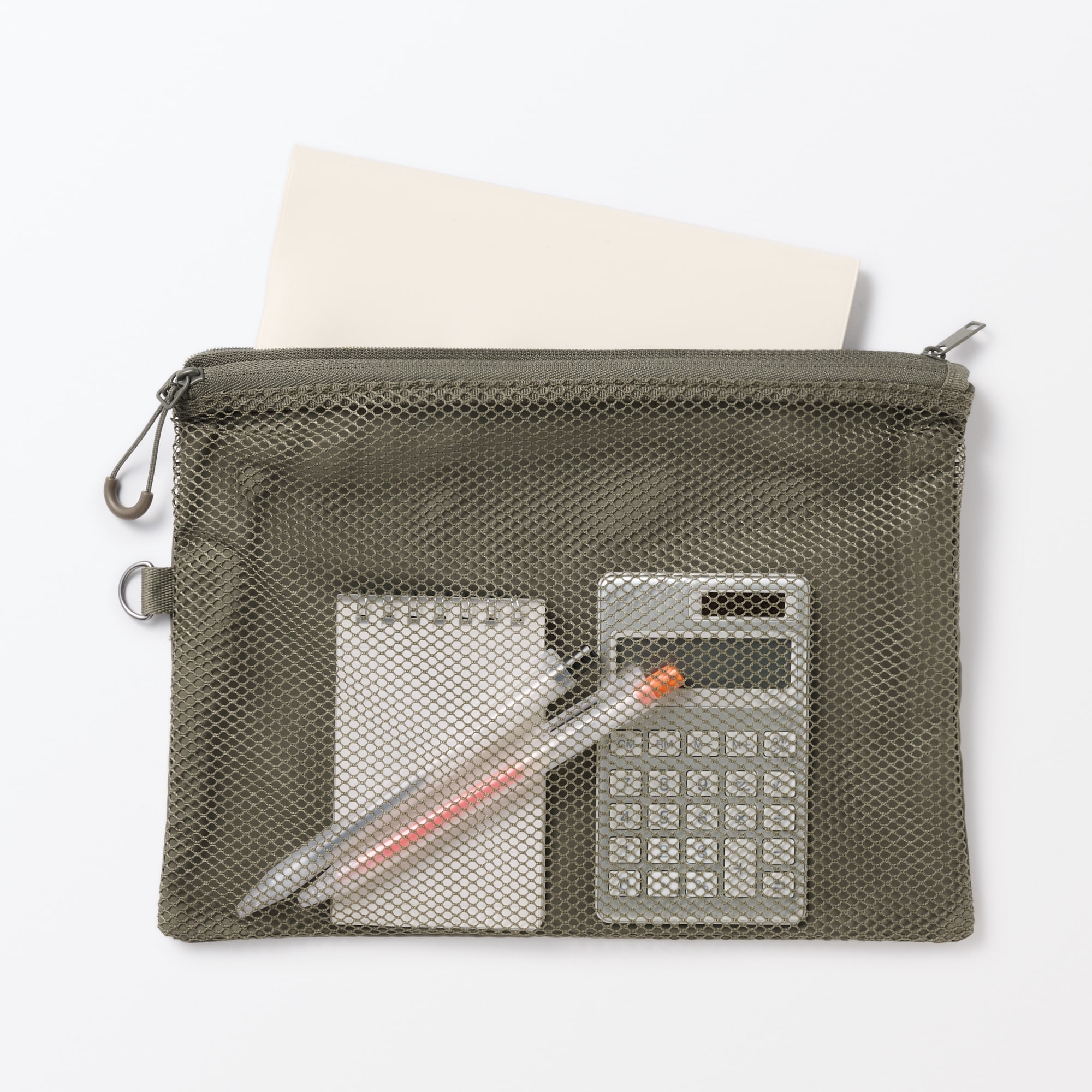 ポリエステルダブルファスナーケース