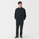 紳士　風を通すストレッチサッカーカーディガン