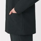 紳士　風を通すストレッチサッカーカーディガン