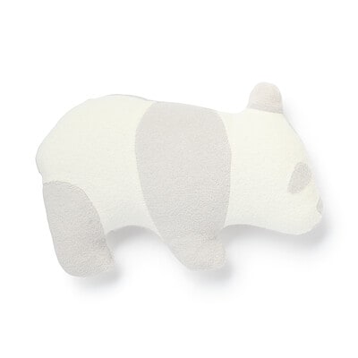 ポケット付き　動物クッション（パンダ）