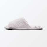 洗える綿パイルスリッパ・前あき