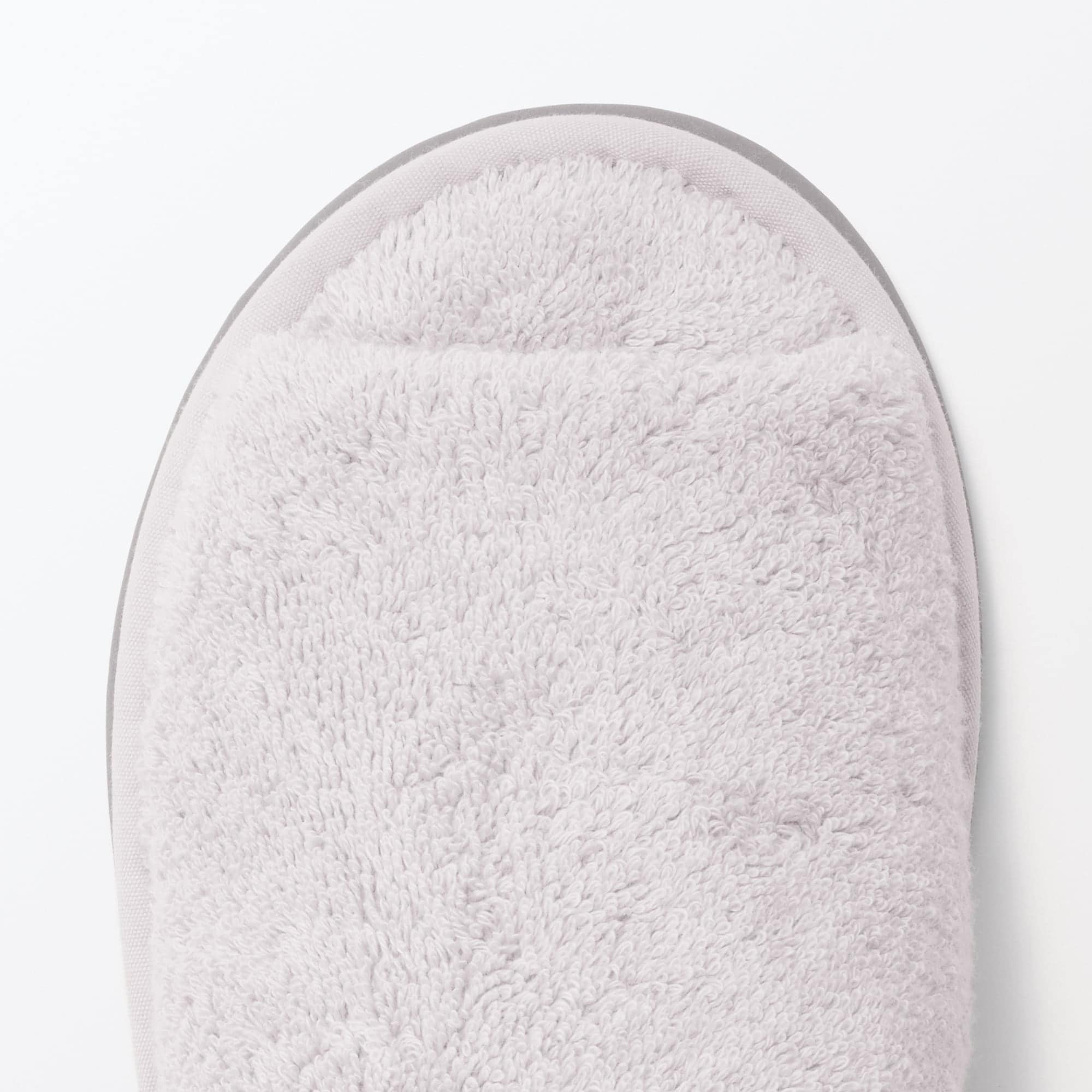 洗える綿パイルスリッパ・前あき