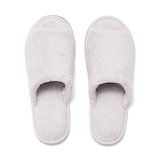 洗える綿パイルスリッパ・前あき