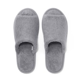 洗える綿パイルスリッパ・前あき