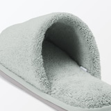 洗える綿パイルスリッパ・前あき