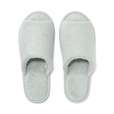 洗える綿パイルスリッパ・前あき