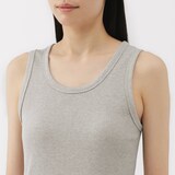 婦人　ストレッチリブ編みタンクトップ