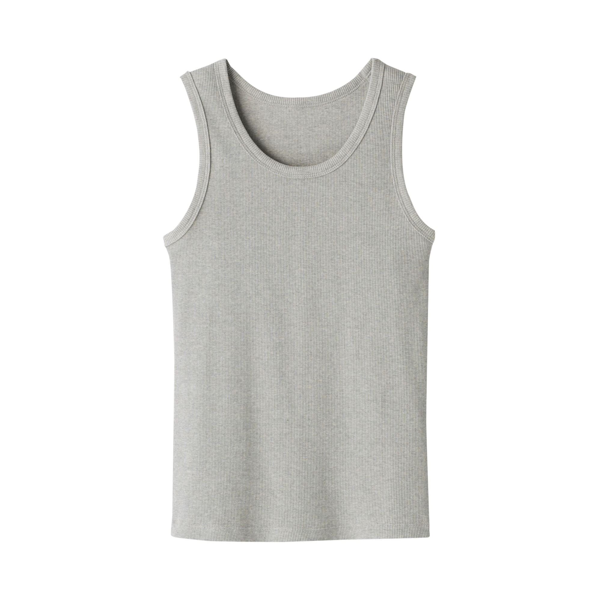 婦人　ストレッチリブ編みタンクトップ