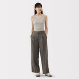 婦人　ストレッチリブ編みタンクトップ