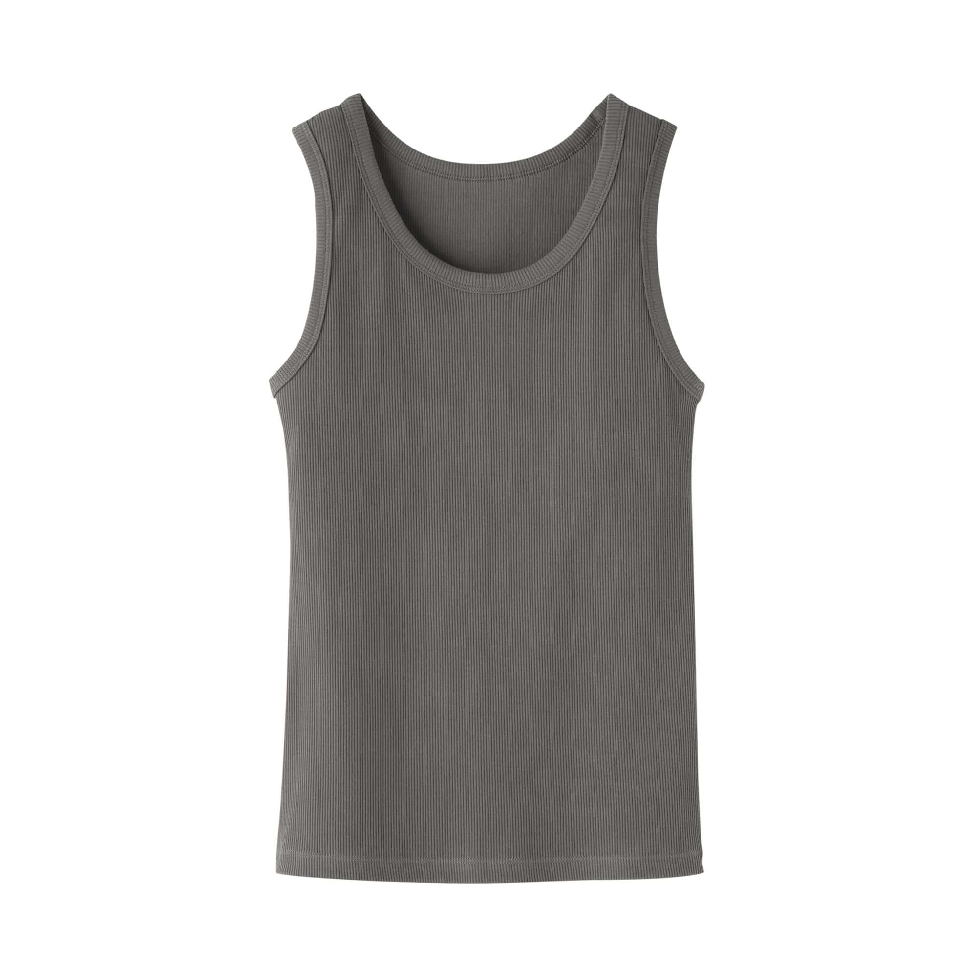 婦人　ストレッチリブ編みタンクトップ