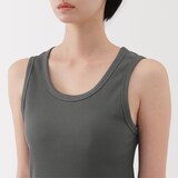 婦人　ストレッチリブ編みタンクトップ