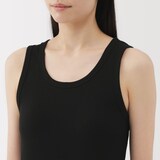 婦人　ストレッチリブ編みタンクトップ