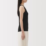 婦人　ストレッチリブ編みタンクトップ