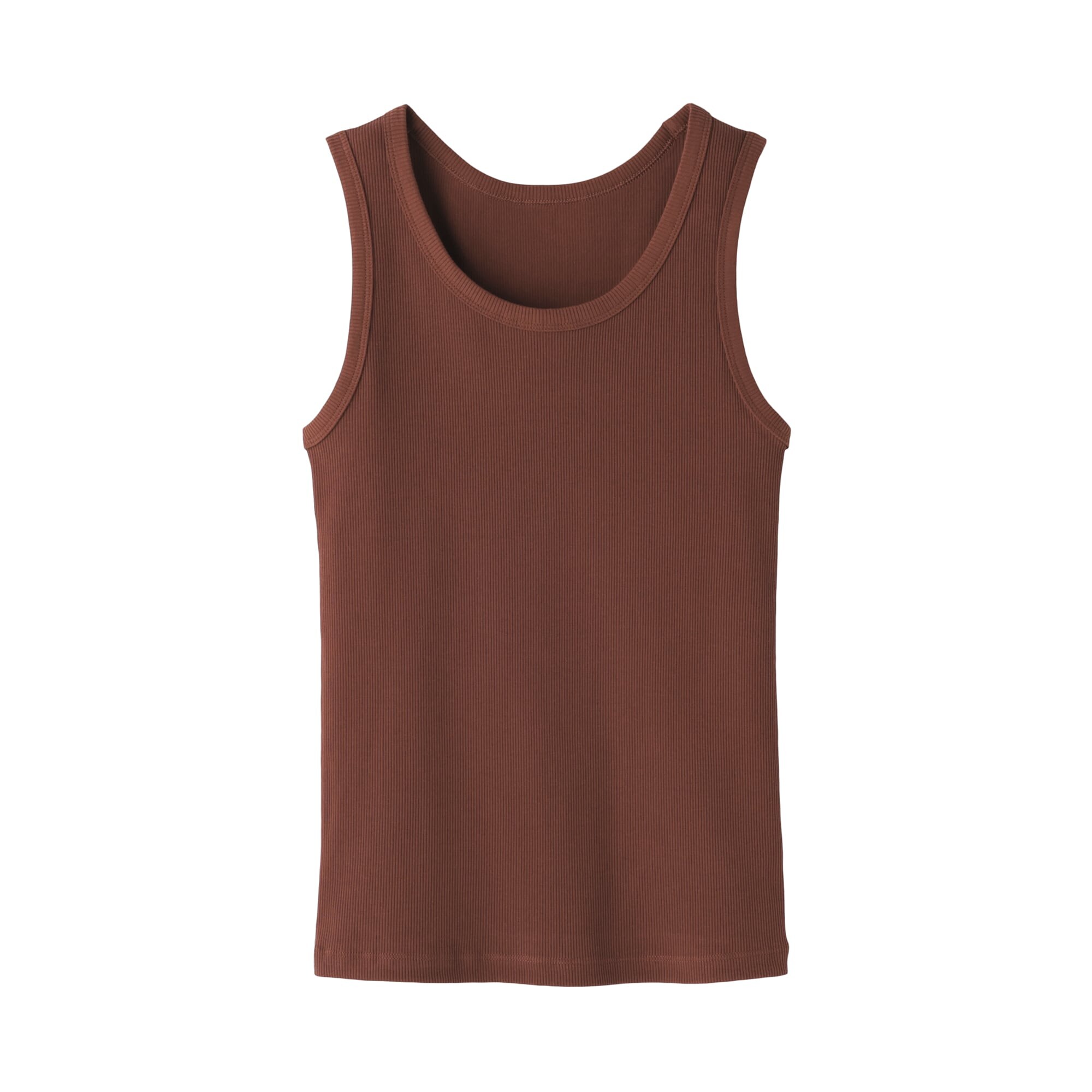 婦人　ストレッチリブ編みタンクトップ