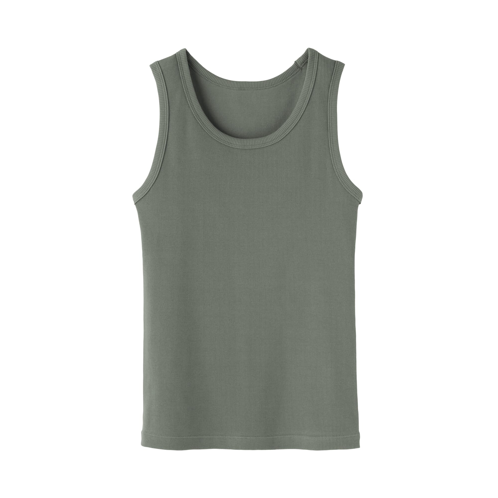 婦人　ストレッチリブ編みタンクトップ