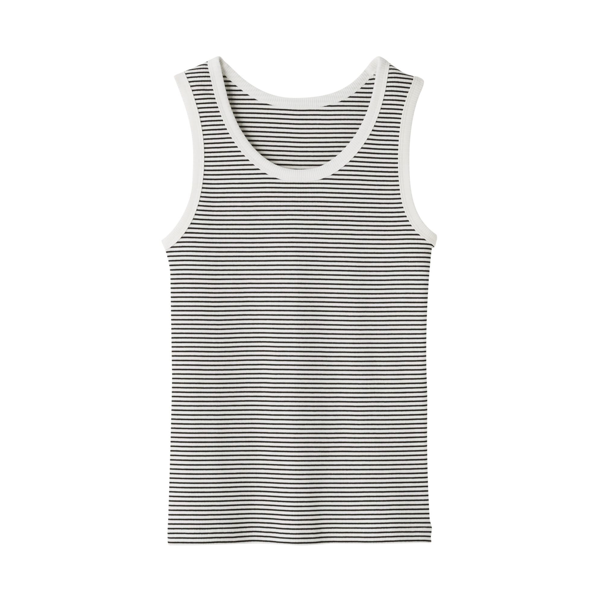 婦人　ストレッチリブ編みタンクトップ