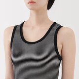 婦人　ストレッチリブ編みタンクトップ