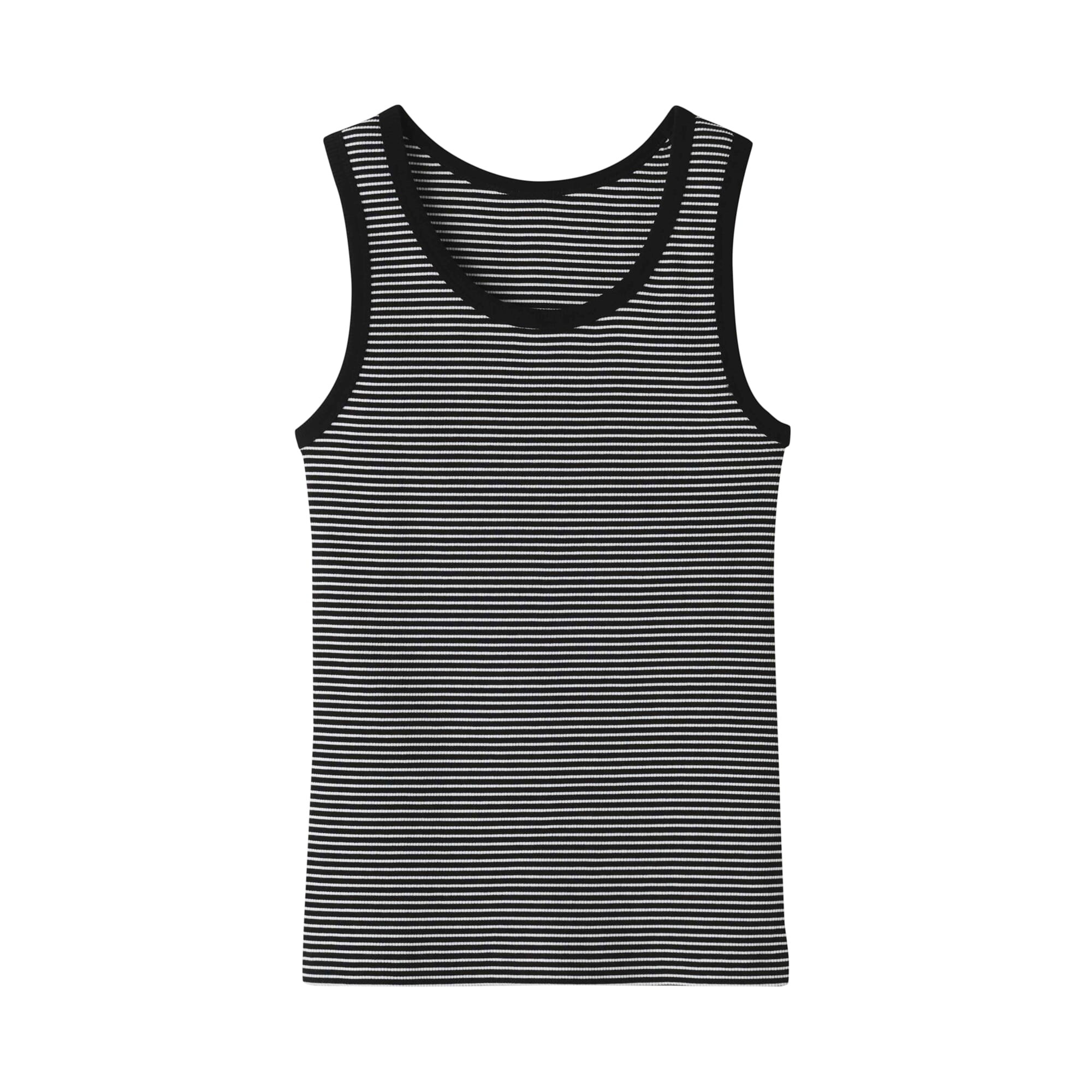 婦人　ストレッチリブ編みタンクトップ