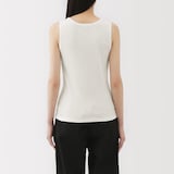 婦人　ストレッチリブ編みタンクトップ