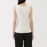 婦人　ストレッチリブ編みタンクトップ