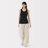 婦人　ストレッチリブ編みタンクトップ