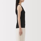 婦人　ストレッチリブ編みタンクトップ