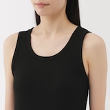 婦人　ストレッチリブ編みタンクトップ