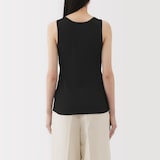 婦人　ストレッチリブ編みタンクトップ