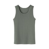 婦人　ストレッチリブ編みタンクトップ