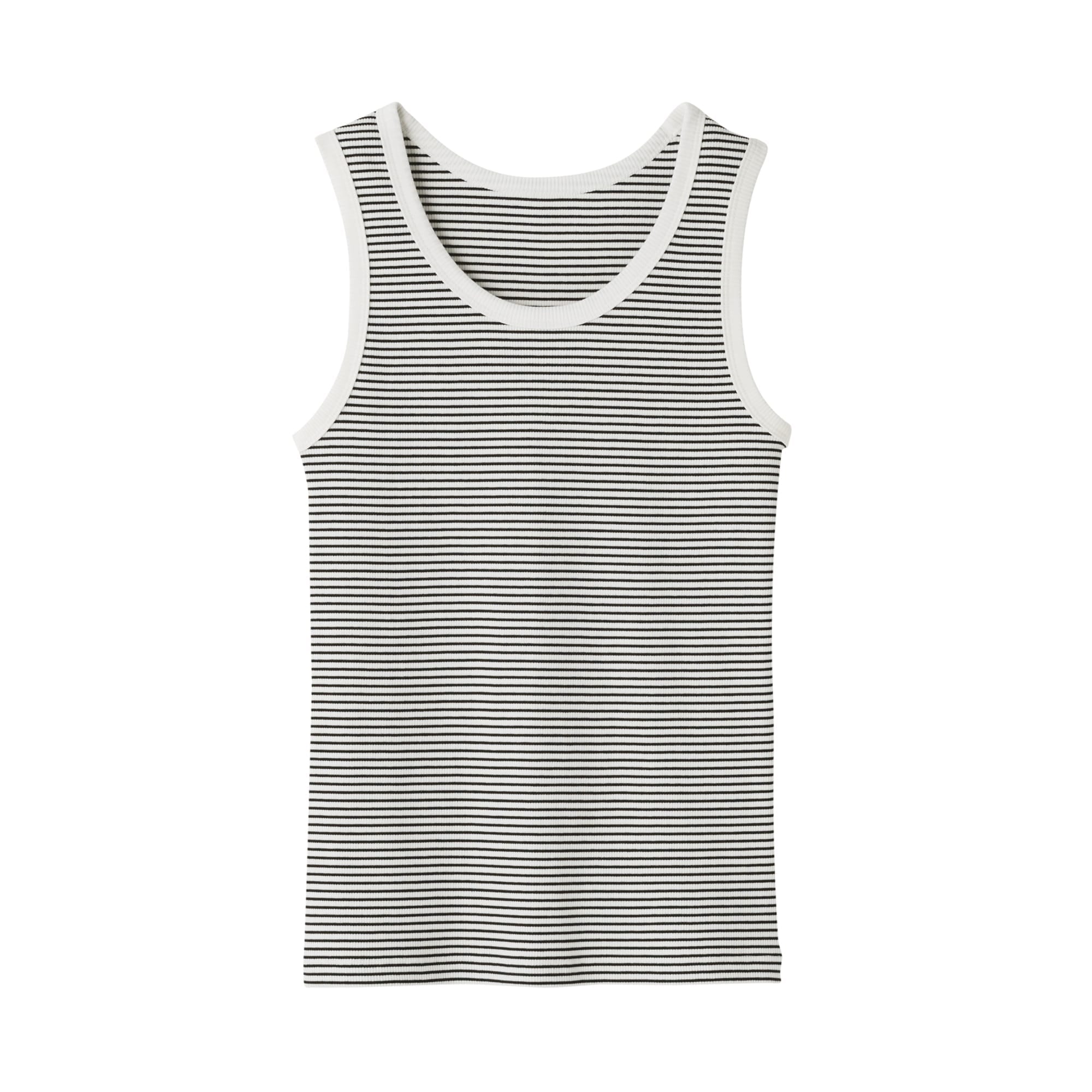 婦人　ストレッチリブ編みタンクトップ