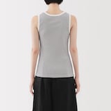 婦人　ストレッチリブ編みタンクトップ