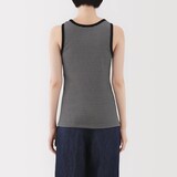 婦人　ストレッチリブ編みタンクトップ