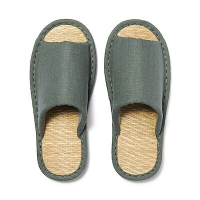 イ草スリッパ・前あき