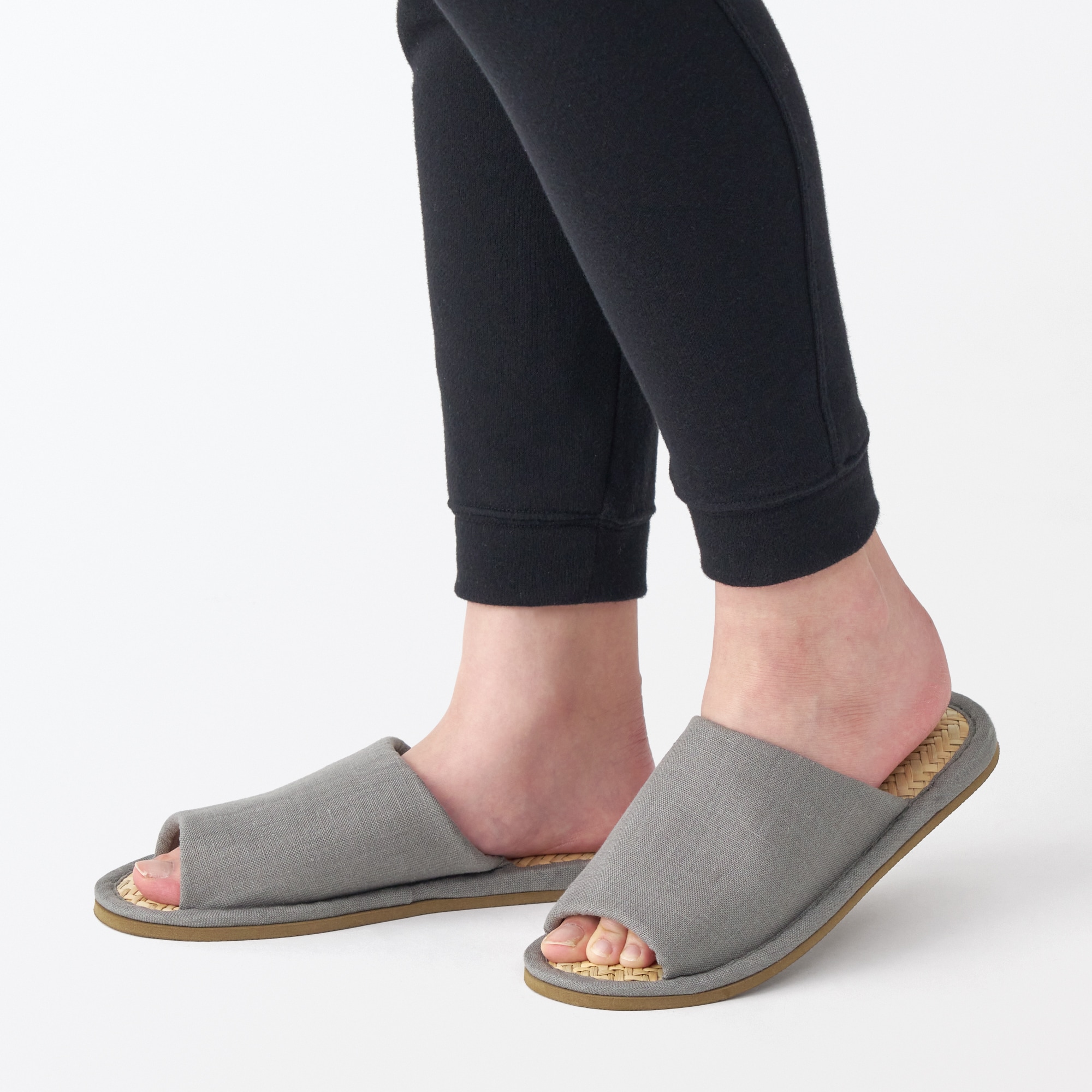 マライ草スリッパ・前あき