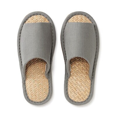 マライ草スリッパ・前あき