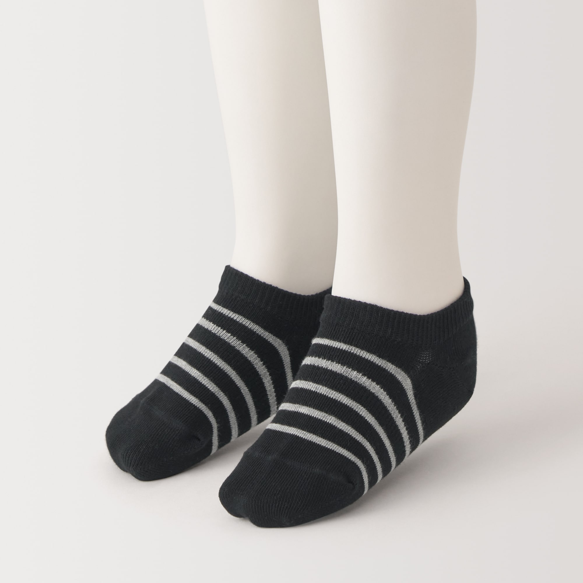 キッズ　足なり直角　スニーカーイン（柄・３足組）