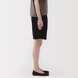 婦人　ムラ糸　チノタックハーフパンツ