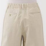 婦人　ムラ糸　チノタックハーフパンツ
