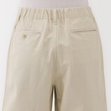 婦人　ムラ糸　チノタックハーフパンツ