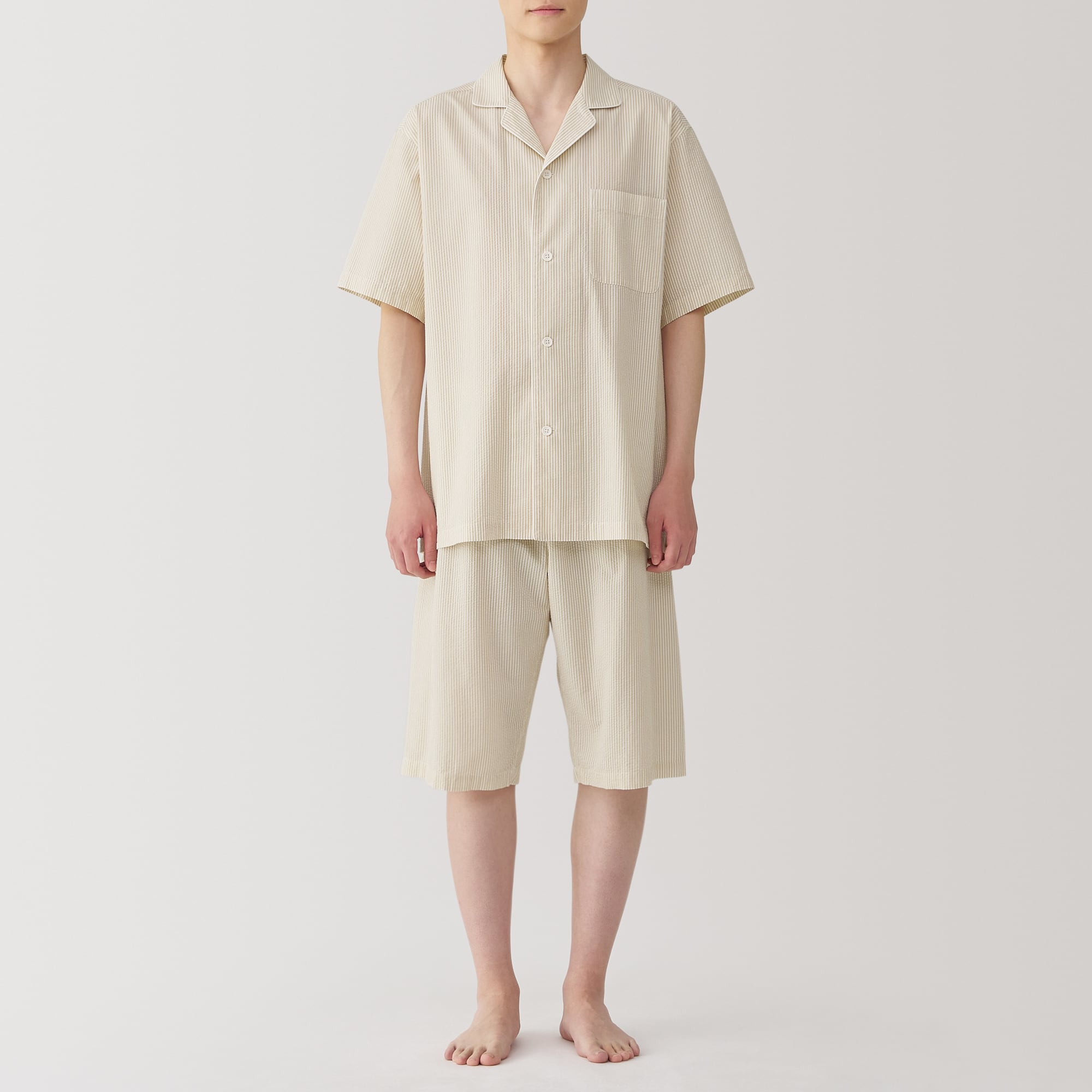 MUJI Labo 無印　インドの手紬ぎ手織りパジャマ MUJI Labo 無印 インドの手紬ぎ手織りパジャマ - メルカリ