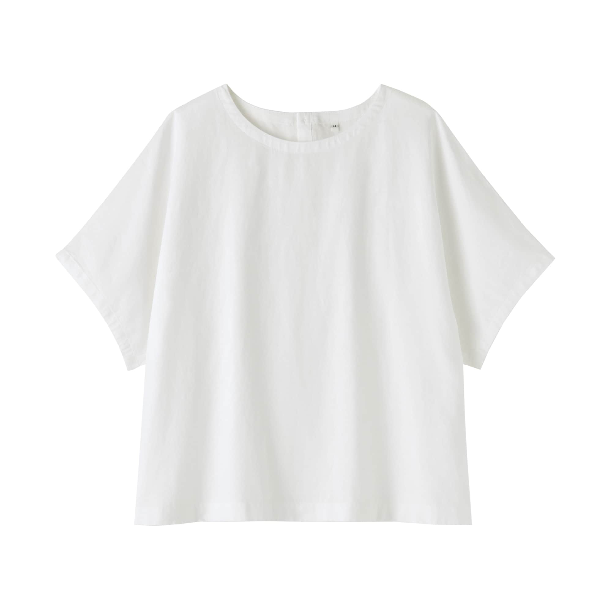 婦人　ヘンプ　コットン　半袖ブラウス