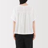 婦人　ヘンプ　コットン　半袖ブラウス